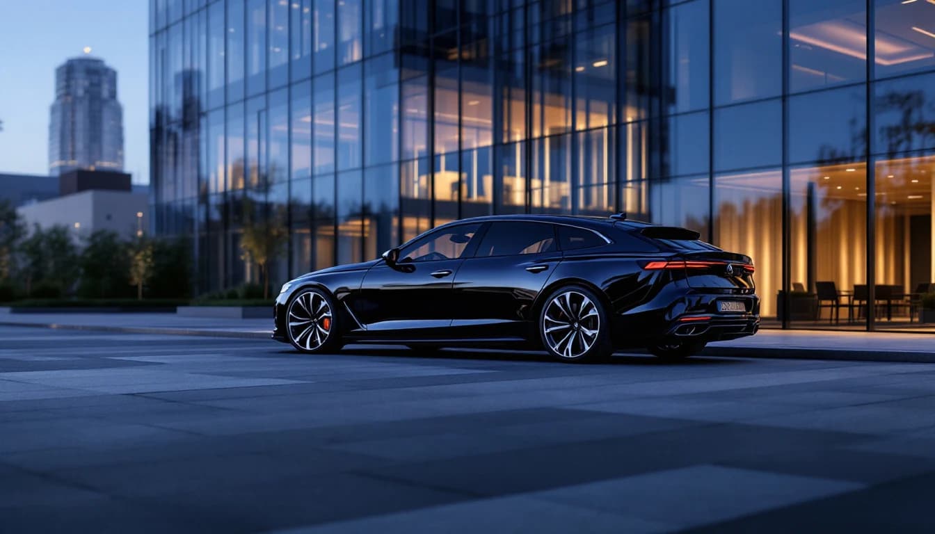 Mobile automotive locksmith programming a luxury sedan smart key on-site in Frisco, Texas
