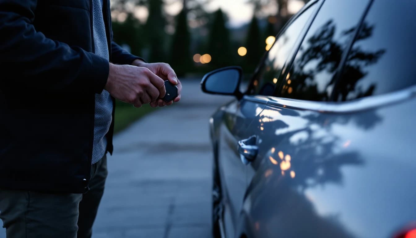 Automotive locksmith programming an Audi MQB smart key on-site in Frisco, Texas